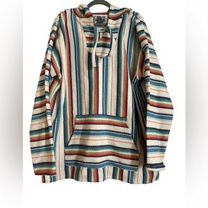 NWOT long sleeve hooded poncho style sweatshirt